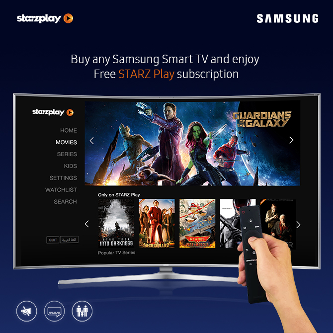 Samsung’sSmart TVsExclusively Deliver  STARZ Play Arabia’s Video on Demand Service